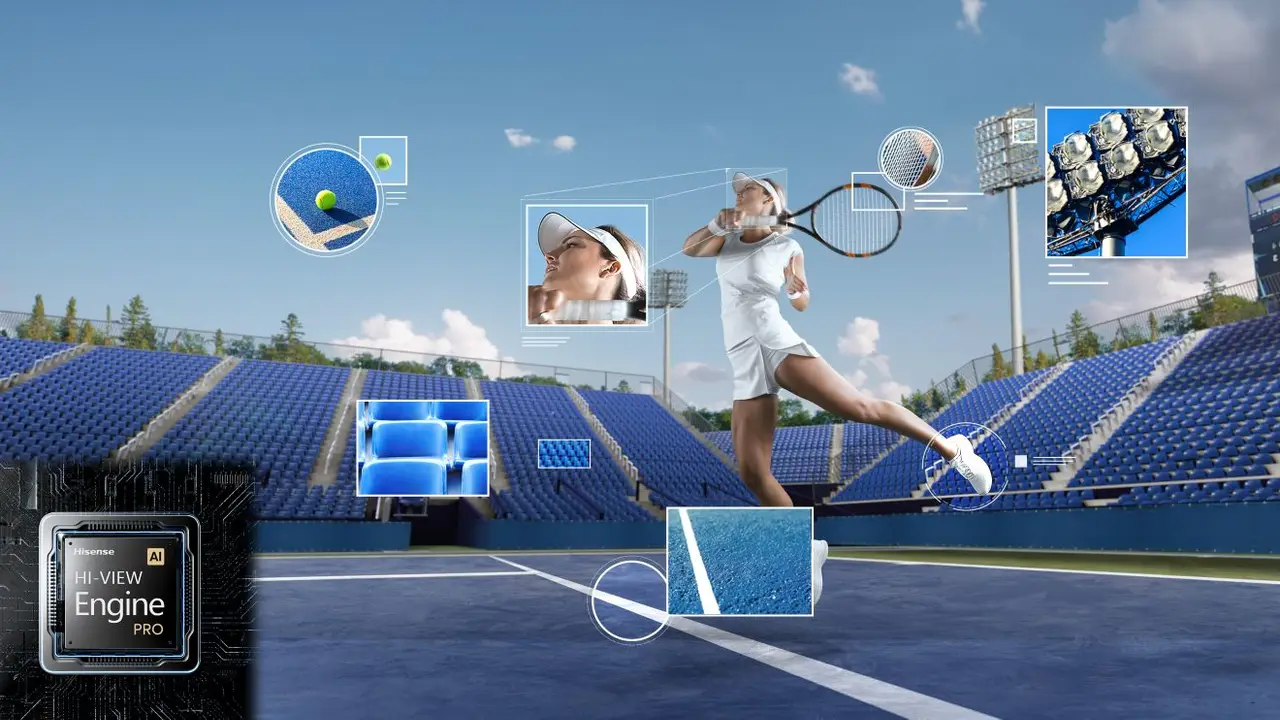 Hisense U7N Hi-View Engine AI picture processing feature visual