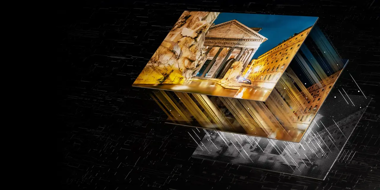 Hisense U7N Mini-LED panel with full-array backlight for deep contrast