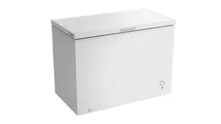 Chest Freezer 297L Grey Glass Slider